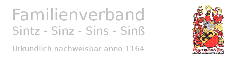 Familienverband Sinz - Sinß - Sins - Sintz